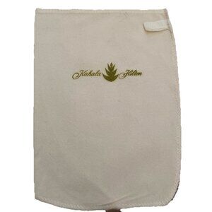 Vintage Branded Shoe Shine Cloth Mitt Kahala Hilton Hotel Hawaii